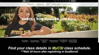 Register for Dual Credit Through CSI