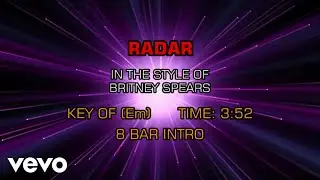 Britney Spears - Radar (Karaoke)
