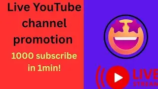 live promotion YouTube channel | grow channel #live