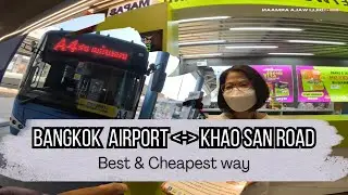 bangkok airport to khao san road | Thailand travel | Thailand Budget travel #bangkok  #thailand