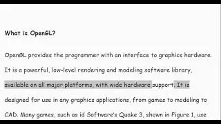 What is OpenGL? OpenGL explained