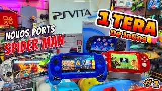 O SUPER DESBLOQUEIO DO PSVITA DE 1 TERA QUE RODA TUDO + NOVO PORTS DE 2025 ULTIMATE SPIDER MAN.