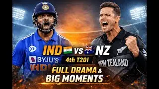 Highlights of today&rsquo;s cricket match | IND 🇮🇳 vs NZ 🇳🇿 | 4th T20I | Full Drama & Big Moments #cricket