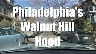 Driving Tour Philadelphia's Walnut Hill Hood | Beautiful Classy Row Homes in West Phllly (Narrated)