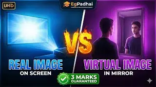Real Image vs Virtual Image | 3 Marks Guaranteed 🔒 | Class 10 Physics Light