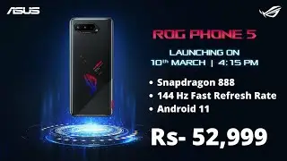 Asus ROG Phone 5 | Full Specification 🔥| Snapdragon 888 🤩| 64MP | India Price | Release Date ⚡