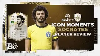 (92) ICON MOMENTS SOCRATES PLAYER REVIEW - FIFA 21 ULTIMATE TEAM