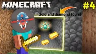 I can found gold and diamond in Minecraft ep 4...