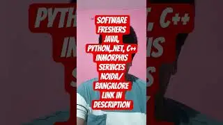 Software Engineer Trainee Jobs | InMorphis Services | Fresher Jobs in Noida & Bangalore