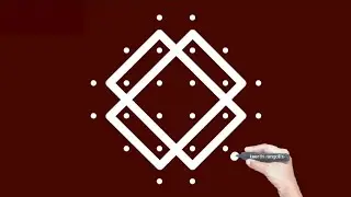 Small rangoli design kolam 1674 || easy kolam