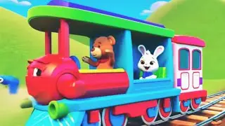 🎶🚆 Colourful Train Song | Kids Fun Rhyme #cartoon #animation #kids 