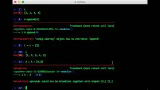 The Numpy Stack in Python - Lecture 3: Lists Vs Arrays