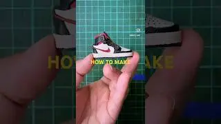 GENUINE leather mini Air Jordan 1 sneaker for doll collectors. #nike #doll #mini #sneakerhead
