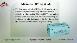 J MITRA HIV Microlisa 3.0 ELISA KITS