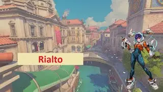 Overwatch 2 Juno support gameplay in Rialto map