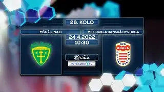 2.liga 2021/2022 26.kolo: M&Scaron;K Žilina B - MFK Dukla Bansk&aacute; Bystrica (zostrih)