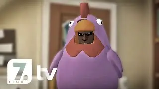 Caillou buys the grimace shake/grimace breaks in the house/Boris grounds grimace six feet under