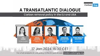 17 January 2024 - A transatlantic dialogue: carbon removal policy in the EU and USA
