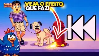 Coloquei C&Atilde;O AMIGO Galinha Pintadinha 2 Italiano de tr&aacute;s pra frente