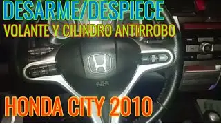 Desarme de Cilindro antirrobo Honda city 2010