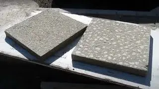 Gehwegplatten selber gie&szlig;en mit Holzform Betonplatten Garten Gartenweg selber giessen mit Beton