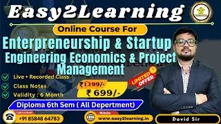Diploma 6thg sem Course | Common Course for All | BY Easy2Learning