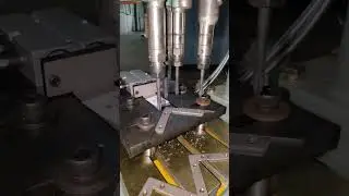 Multi spindle tapping machine for angle code-CDK #machine #drill #tapping #threads #cdk