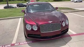 Bentley Flying Spur wrapped In KPMF Red/Black Iridescent!