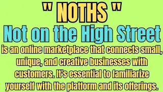 How to Make Passive Income Online with Not on the High Street in 2024 #smallbusiness #businessideas