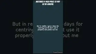 centring mistakes # dream house  #youtubeshorts # shorts