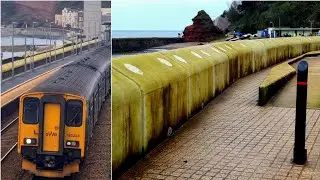Dawlish's green sea wall: Is it slimy and shabby OR weathering nicely?