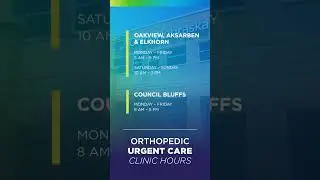 Orthopedic Urgent Care Hours