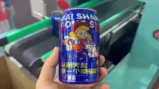 Fully auto beverage can UV printer#uvprinter#tumbler#inkjetprinter #bottleprinting #cylinderprinter