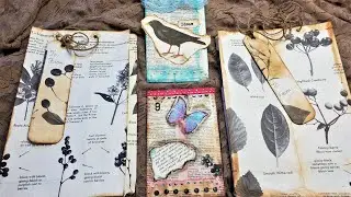Junk Journal ~ Using Up Book Pages  Ep 27 ~ Easy Paper Bags (The Baglet and the Grocery Bag!)!!