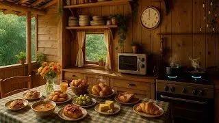 Cozy Summer Kitchen Sounds & Soft Rain 🌸🥘 Relax with Cooking ASMR & Peaceful Nature
