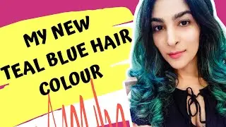 My teal blue hair colour transformation | Mermaid look | Mascara and Muscles | Shruti Sethi