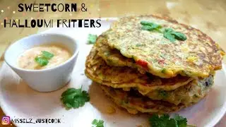 Sweetcorn and Halloumi Fritters | SIMPLY DELICIOUS