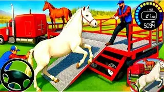 Farm Animal Truck Transport Simulator - Real Zoo Transporter Truck Driving 2025 - Android GamePlay 