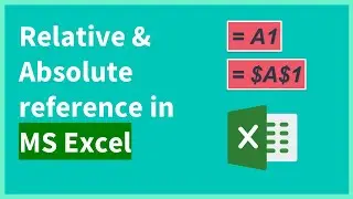 Lesson 14 relative and absolute cell references in MS Excel - for beginners in 2023