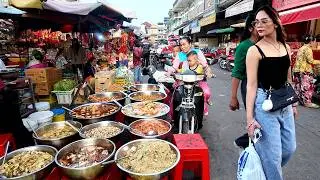 Best Cambodian Street Food 2026 - Walking Tour at Chba Ampov Market in Phnom Penh City