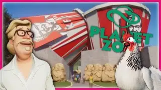 I Built an Unethical Zoo With its Own KFC!! - Planet Zoo