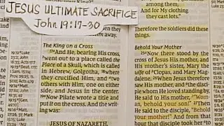 Jesus ' Ultimate Sacrifice ( John 19:17-30) Bible Sharing