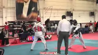 80kg Orkun Atesli vs Ozan Berken Bindak ( 2016 Turkish Senyor Taekwondo Team Elections)