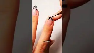 SATISFYA🖤🤍#satisfya #shortsvideo #youtubeshorts #nailart #artcollective #easynailart #ashortaday 🖤🖤🖤