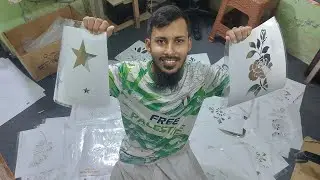ডিজাইনের স্টেনসিল ফরমা,পেইন্ট রোলার ট্রে,ডিজাইন রোলার,ফমের ছাপা,সেফটি সহ প্রয়োজনীয় টুলস পেয়ে যাবেন