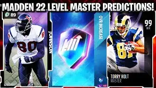 MADDEN 22 LEVEL MASTER PREDICTIONS! MY TOP 5 LEVEL MASTER PREDICTIONS! | MADDEN 22 ULTIMATE TEAM