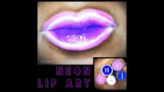 Neon Lip Art