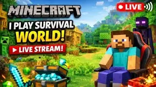 I Play Minecraft survival world in live stream | MINECAFT GAME | #livestream #viral #minecaft