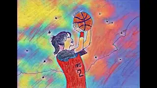 HOW TO DRAW A  GIRL PLAYING VOLLEYBALL || FINE CREATION