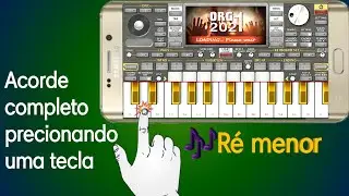 Ativar o acompanhamento no ORG e tocar como 3 três teclas, ou 1 uma tecla (vídeoaula inicia em 1:35)